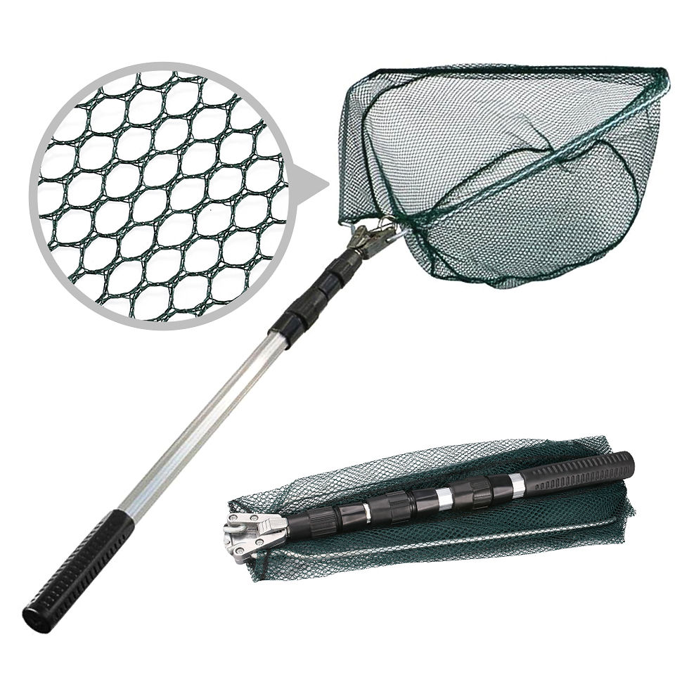 Thumbnail: 130CM Aluminum Alloy Fishing Net Telescoping Foldable Landing Net 