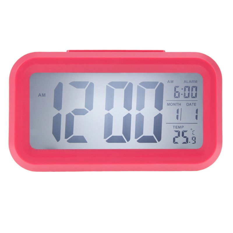 Thumbnail:  Electronic Alarm Clock Backlight Calendar LED Light Control Thermometer