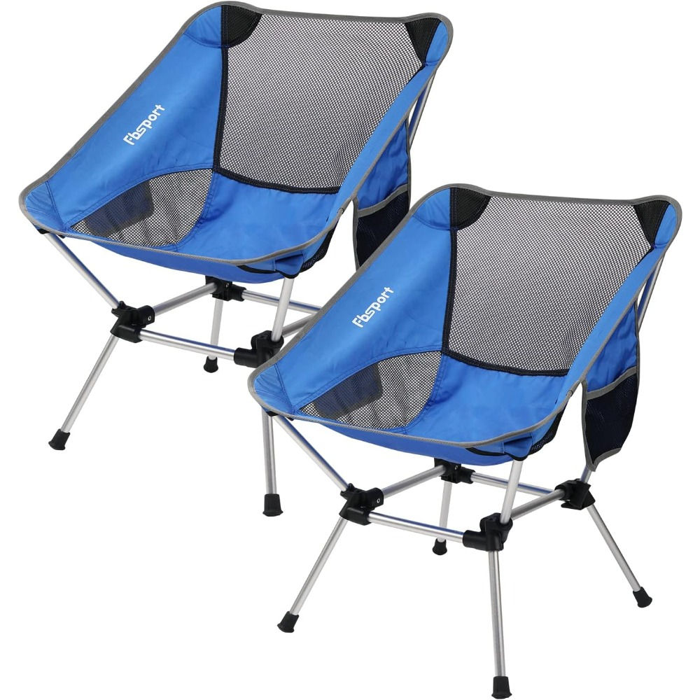 2 Pack Portable Camping Chairs Lightweight Backpacking 