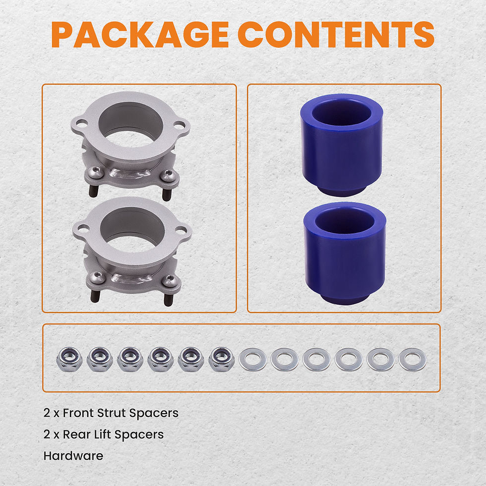 Thumbnail: 3.5" Front 2.5" Rear Lift Kit Spacers for GMC Envoy Chevy Trailblazer 2002-2009