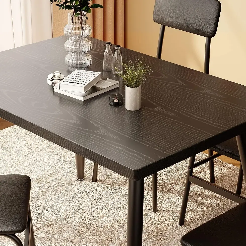 Thumbnail: Kitchen Dining Table with 4 Chairs for Small Space Dinning 