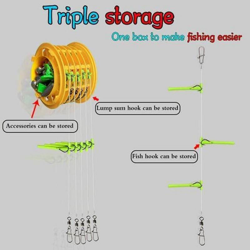 Thumbnail:  Fishing Hooks With Organizer Fishing Leader Holder Anti-Tangling 