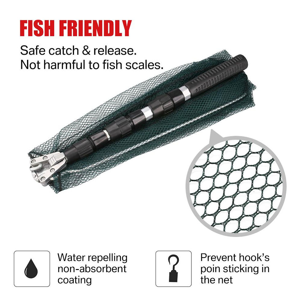 Thumbnail: 130CM Aluminum Alloy Fishing Net Telescoping Foldable Landing Net 