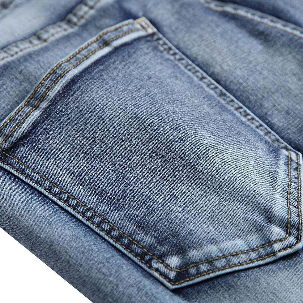 Thumbnail: Fashion Handsome Men's Blue Denim Shorts Holes Ripped Jeans