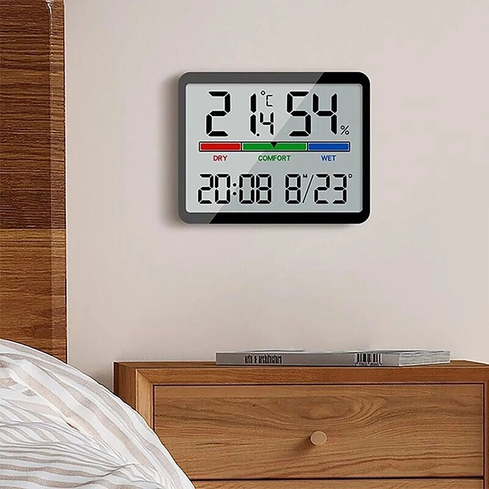 Thumbnail: Electronic Alarm Clock  LCD Large Screen Displays Wall Clock