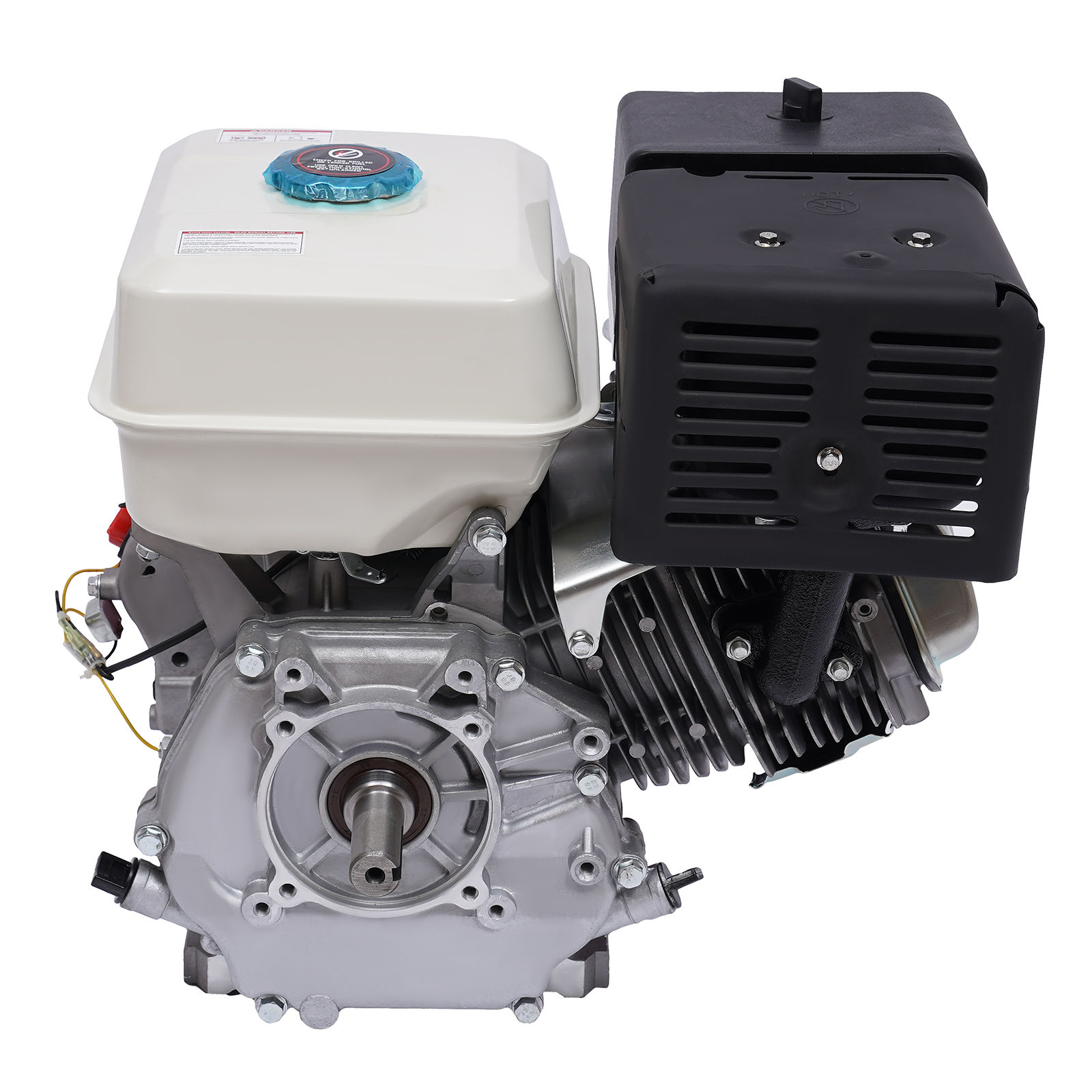 420CC Engine OHV Horizontal Gas Engine Recoil Start Go Kart Motor 15HP Red, Blac