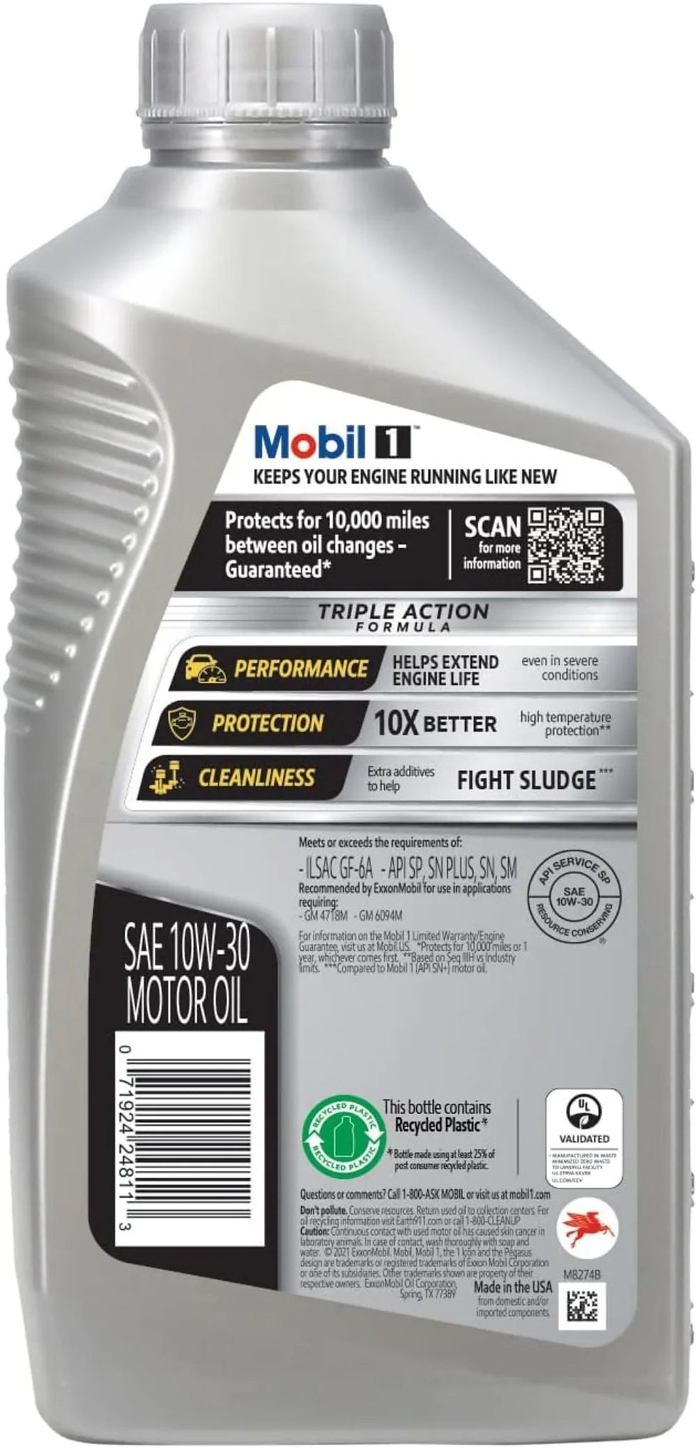 Thumbnail: 1 Advanced Full Synthetic Motor Oil 10W-30, 1 Quart (Pack of 6)