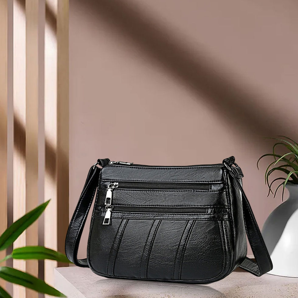 Thumbnail: Fashion Ladies Retro Style Cross Body Bag PU Leather Casual Messenger Bag