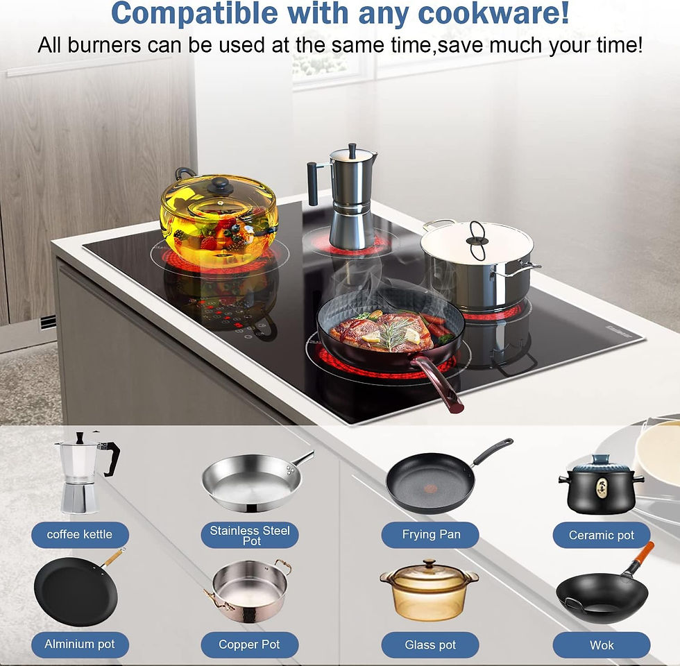 Thumbnail:  Electric Ceramic Cooktop 30 Inch, 4 Burners ,Built-in ,with Protection