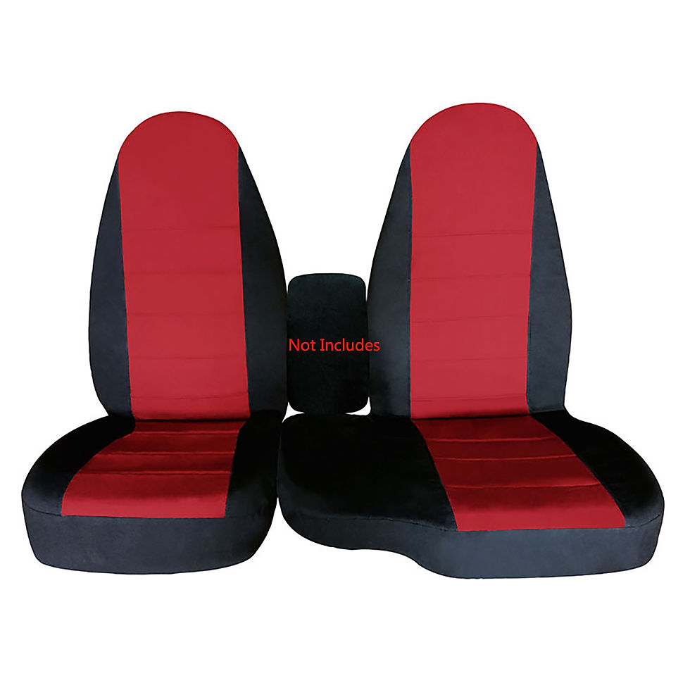 Thumbnail: 2PCS For Ford Ranger 60/40 High Back Seat Cover 1998 1999 2000 2001 2002 2003