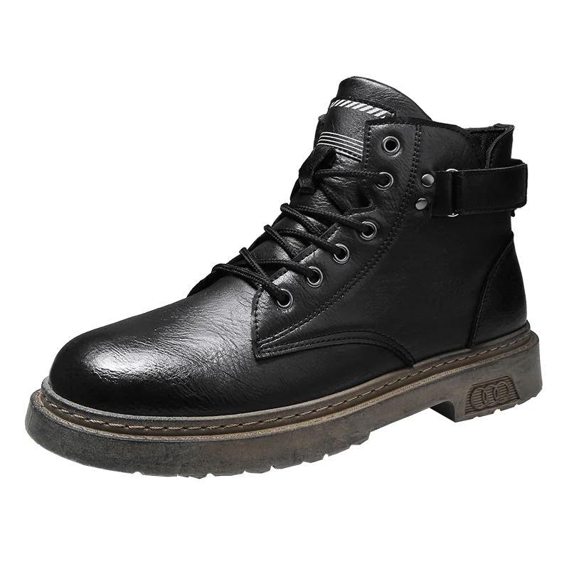 Thumbnail: Damyuan High-top Leather Boots Men Comfortable Sneakers Men Non-Slip Outdoor