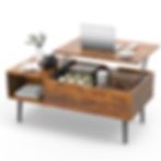 Thumbnail:  Lift Top Coffee Tables  With Adjustable Storage Shelf Easy To Lift Or Lower