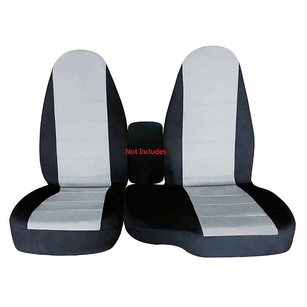 Thumbnail: 2PCS For Ford Ranger 60/40 High Back Seat Cover 1998 1999 2000 2001 2002 2003