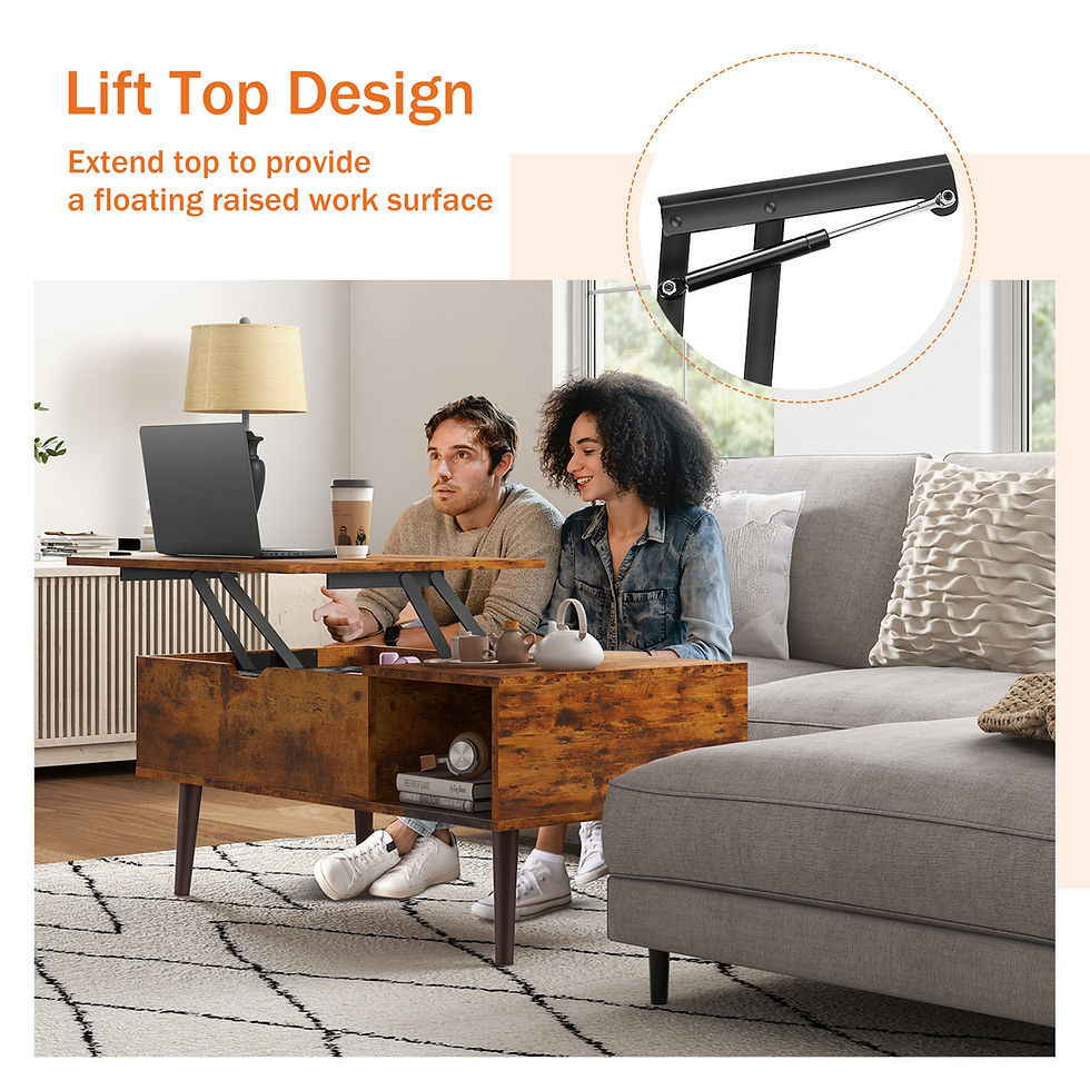 Thumbnail:  Lift Top Coffee Tables  With Adjustable Storage Shelf Easy To Lift Or Lower