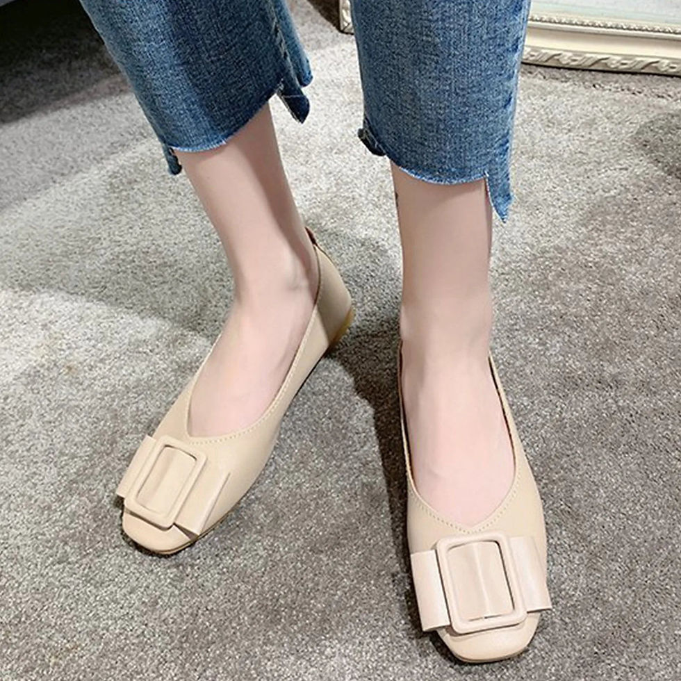 Thumbnail: Shoes For Women Casual Shallow Flat Shoes Breathable Loafers