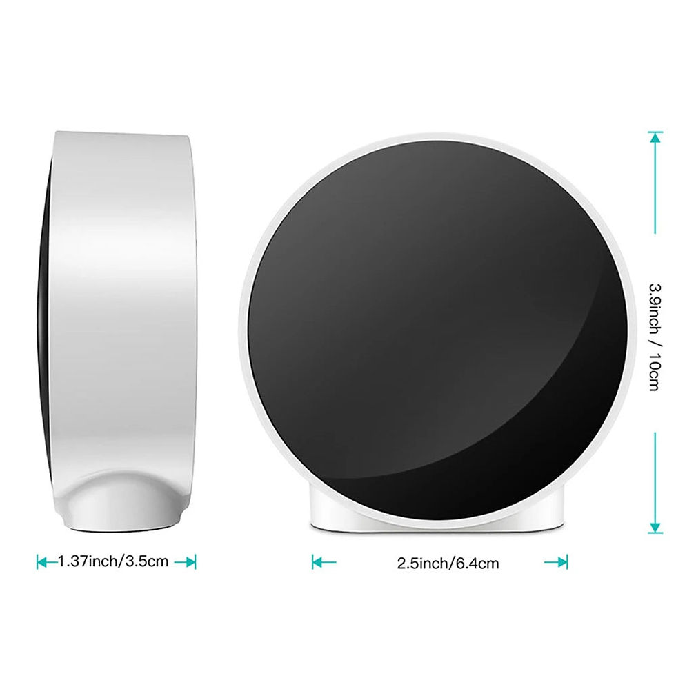 Thumbnail: Digital Alarm Clock Rechargable Electric Alarm Clock 12/24H Time Display