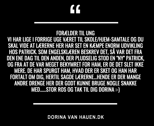 FEEDBACK FRA FORÆLDER