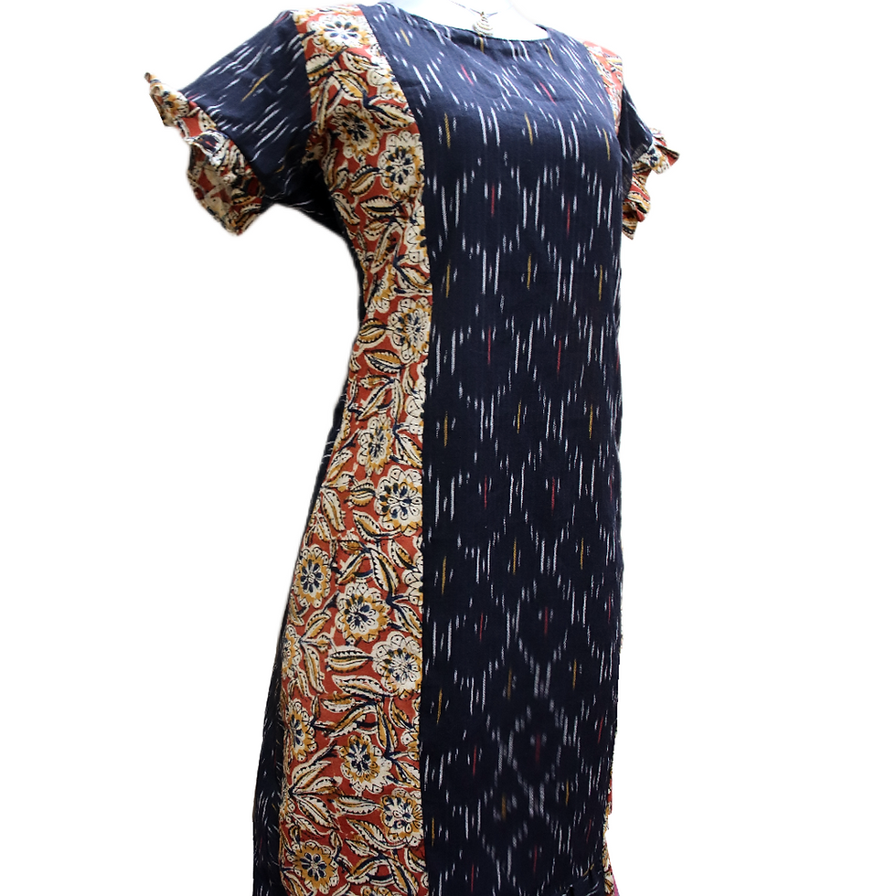 Thumbnail: Kalamkari and Ikkat Dress