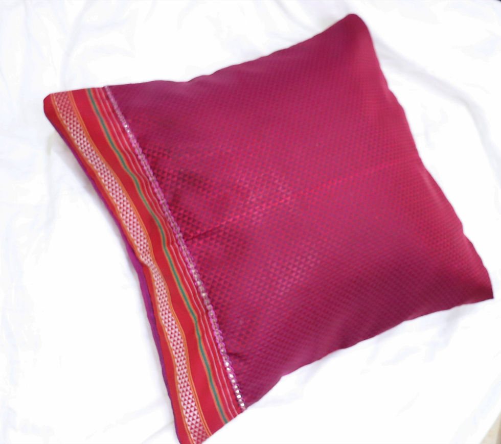 Thumbnail: Khun cushion cover - Beetroot color