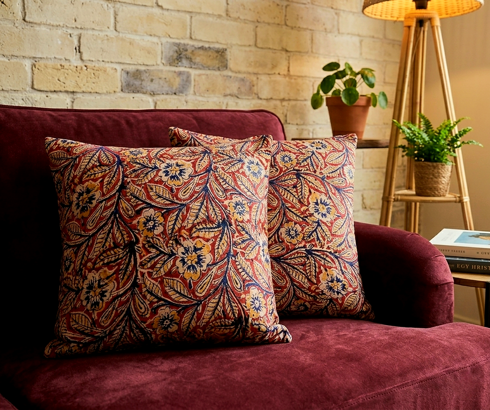 Thumbnail: Kalamkari Cushion Covers ( Set of two)