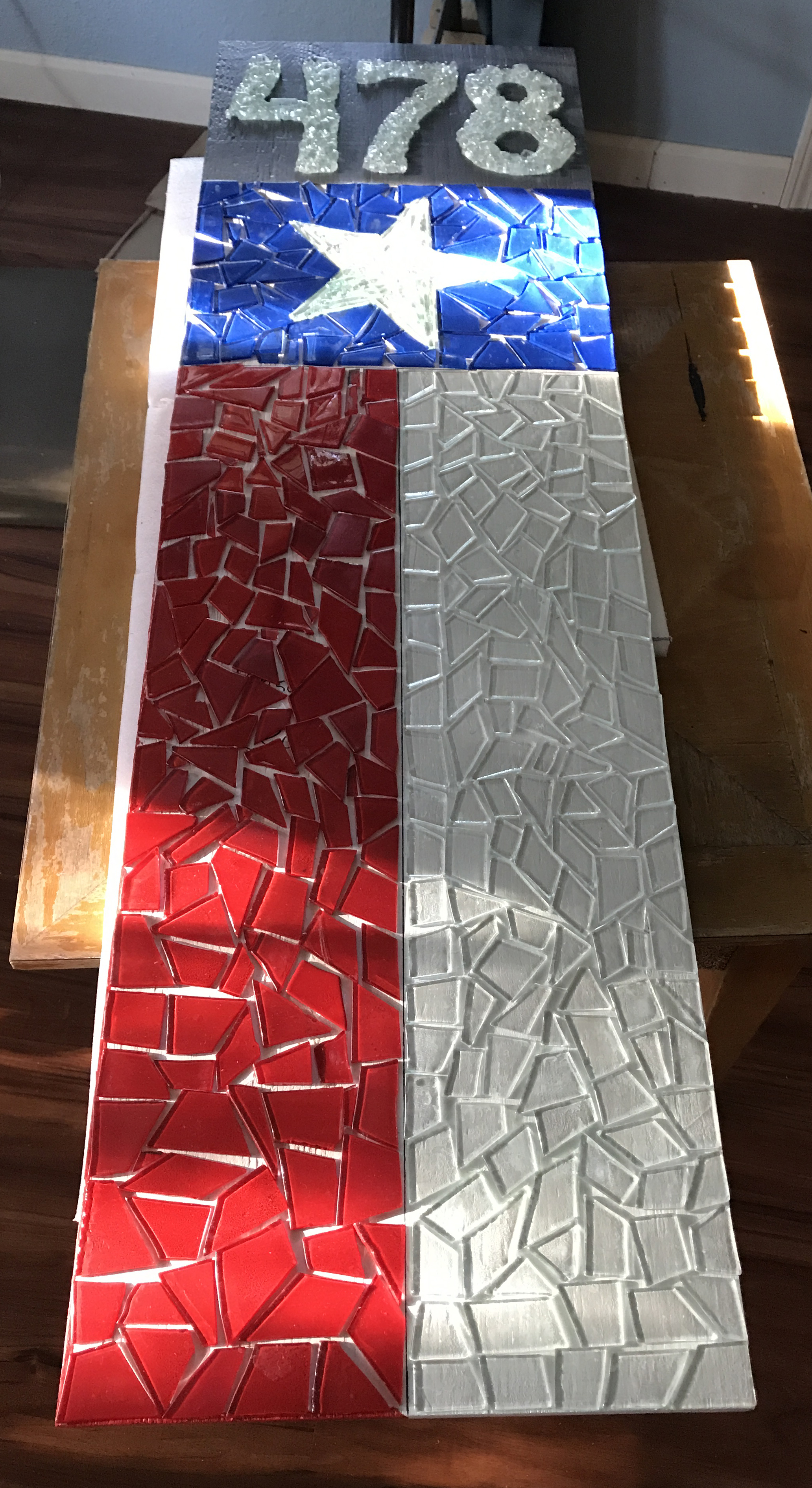 House Number TX Flag themed