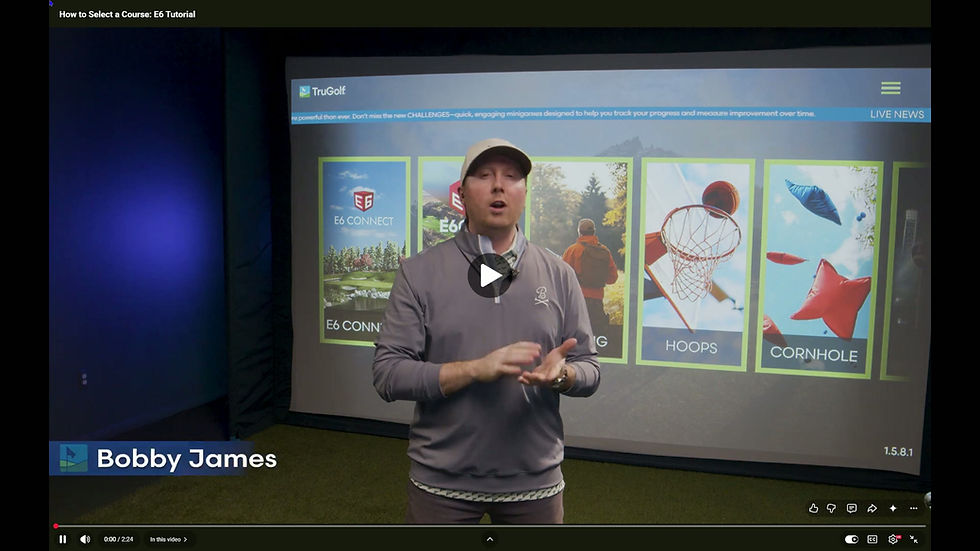 TruGolf Tutorial - How to select a course.mp4
