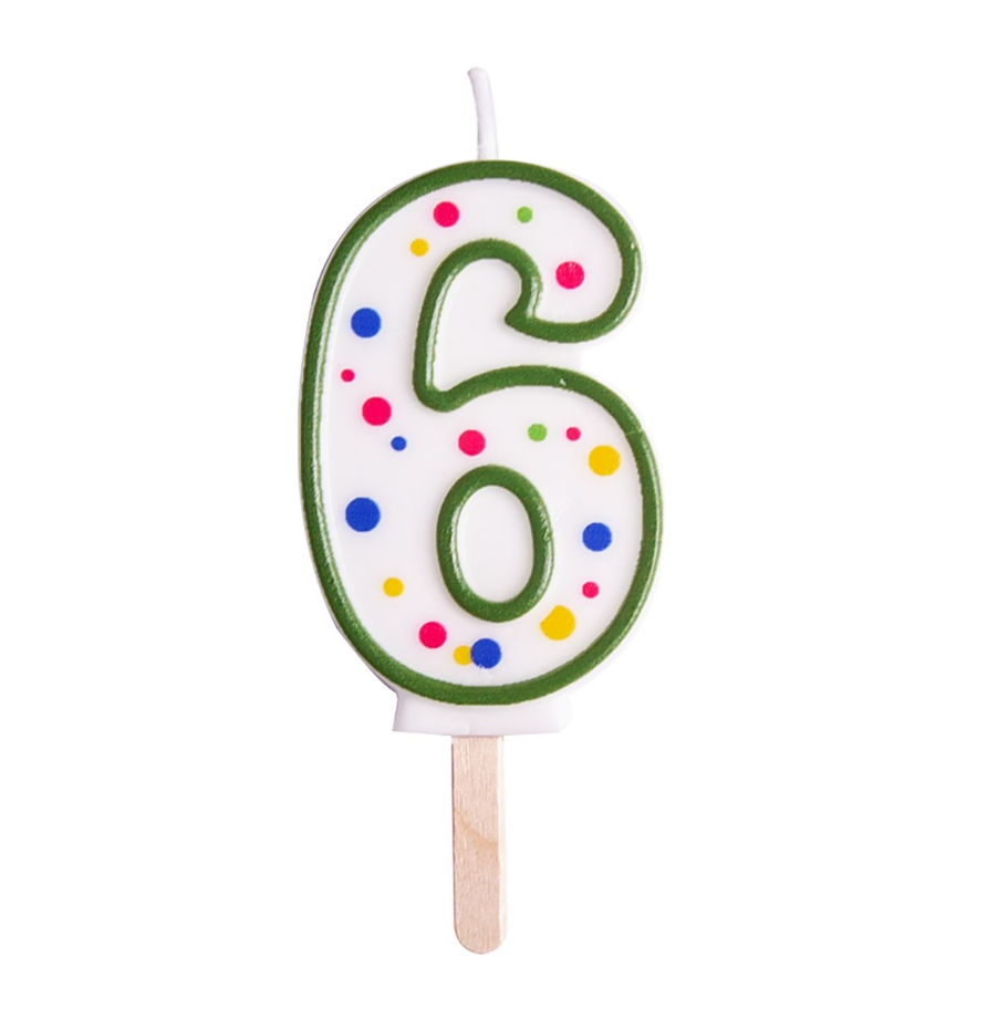 Thumbnail: PME Numeral Candle – Green (63 mm / 2.5")