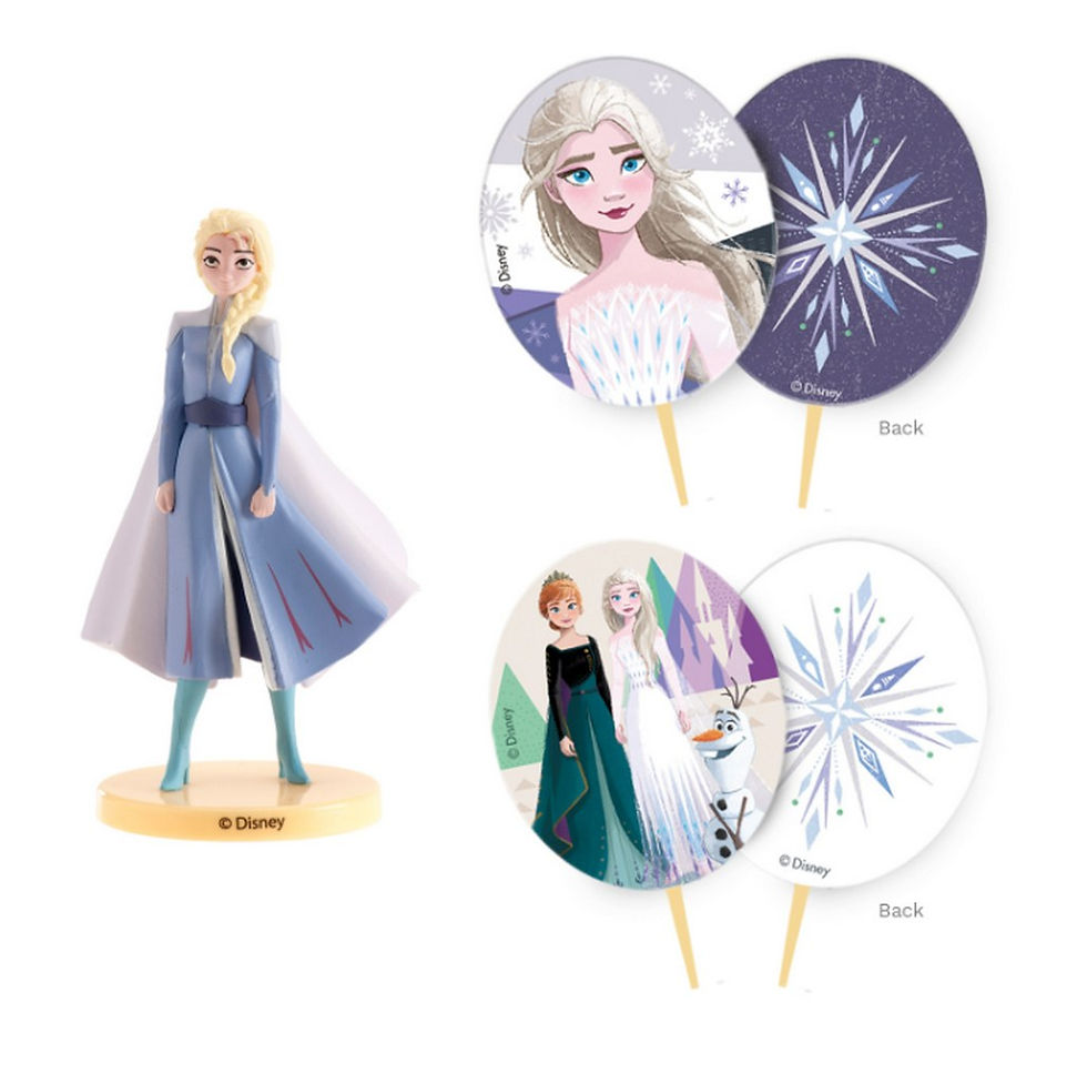Thumbnail: Dekora Disney Frozen II Birthday Cake Decoration Kit Non Edible