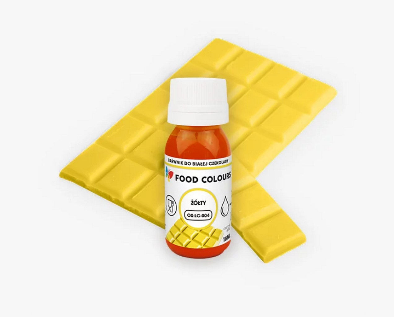 Food Colours Oil Colour for Chocolate Yellow 18ml