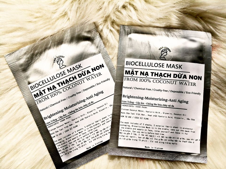 Mặt Nạ Thạch Dừa Non / Bio Cellulose Mask from Cconut Milk