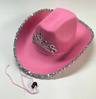 childs pink cowboy hat