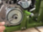 utilize a hex wrench to apply torque to the engine's center bolt