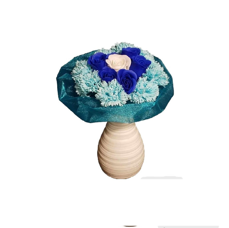Fleurs de savon bouquet bluedys