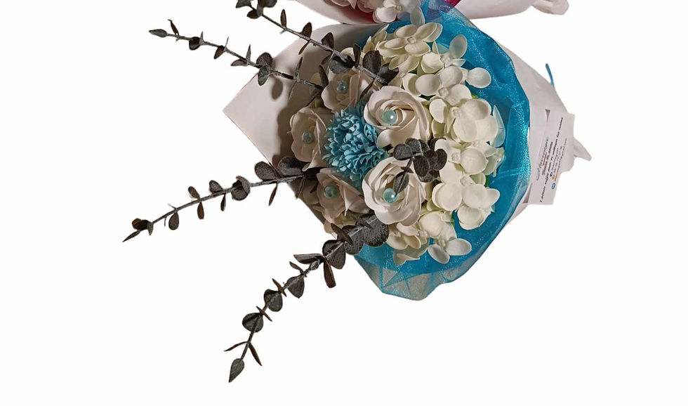 Miniature : Fleurs de savon bouquet marié