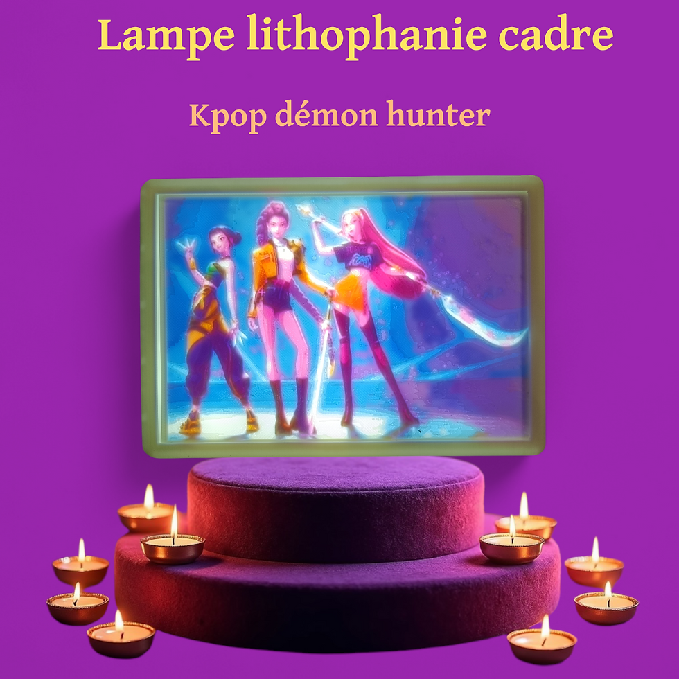 Miniature : Copie de Lampe lithophanie personnalisé couleur 