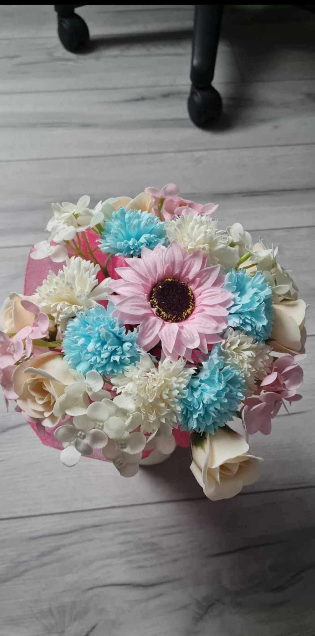 Fleurs de savon bouquet printemps