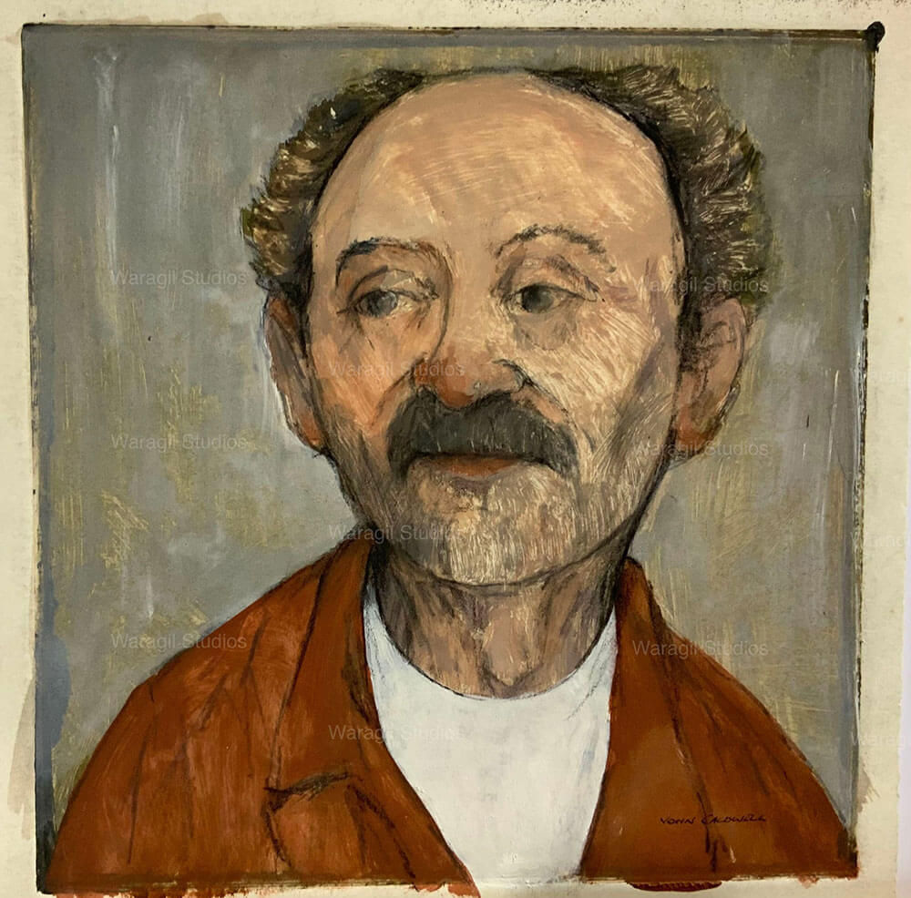 Sunday Morning Man 25cm x 24cm