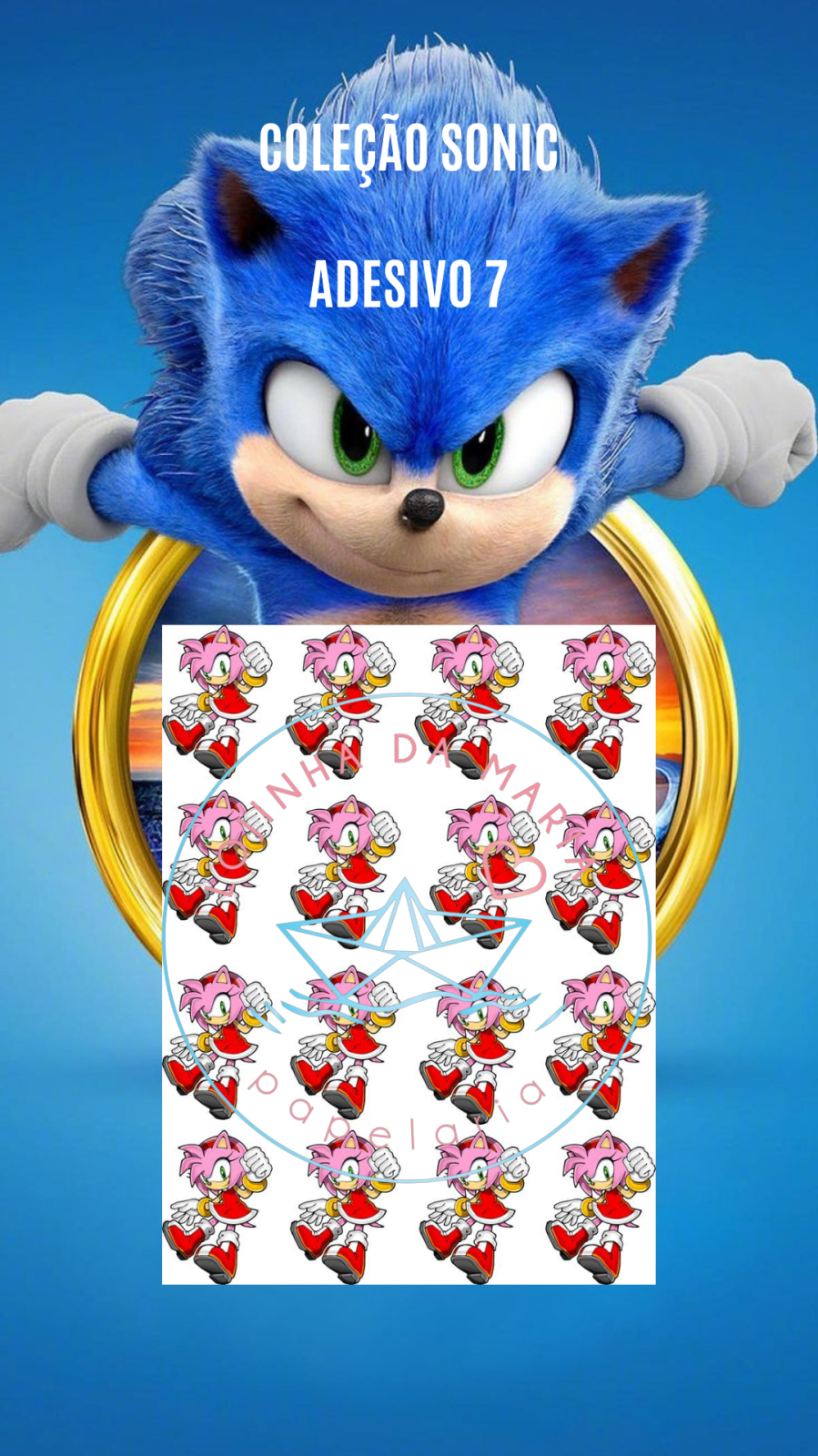 Miniatura: Coleção de Adesivos Sonic