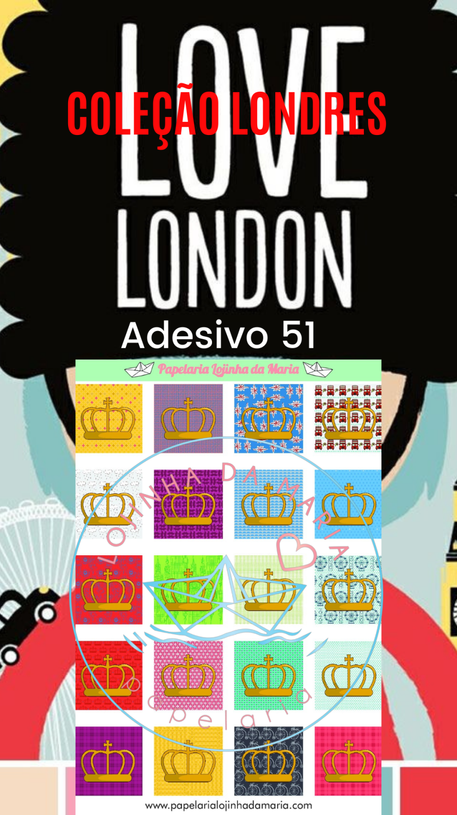 Miniatura: Coleção de Adesivos Londres 4
