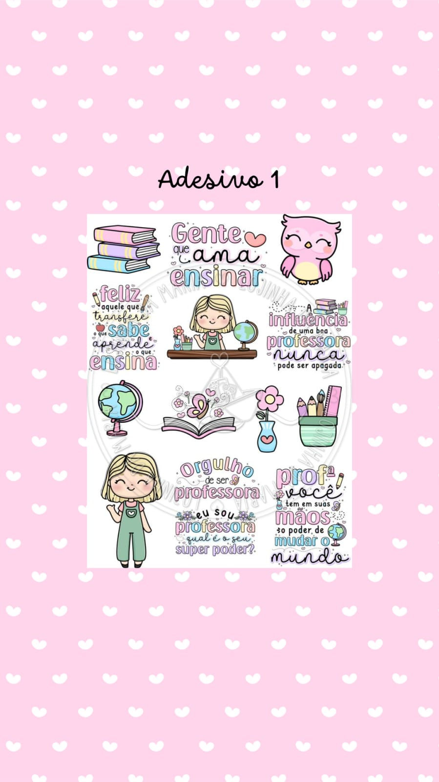 Miniatura: Coleção de Adesivos Professora
