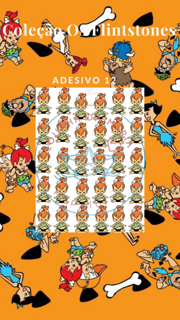 Miniatura: Cartela de Adesivos Os Flintstones 2