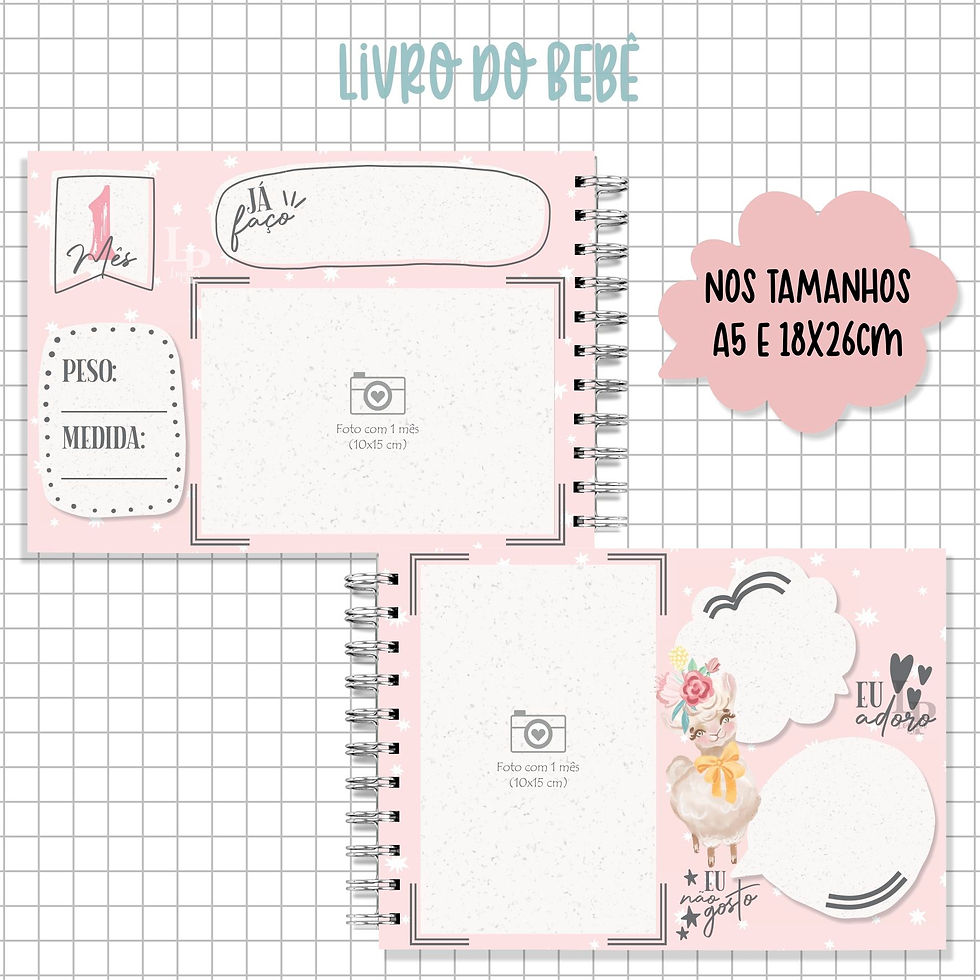 Miniatura: Livro do Bebê - Lhama