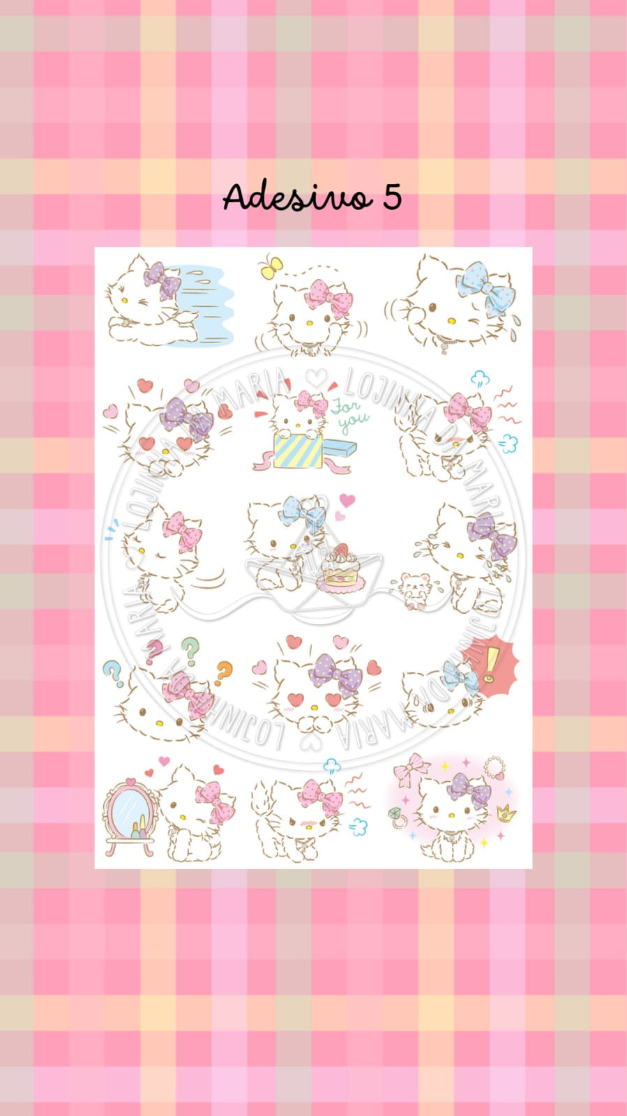 Miniatura: Coleção de Adesivos Hello Kitty 2