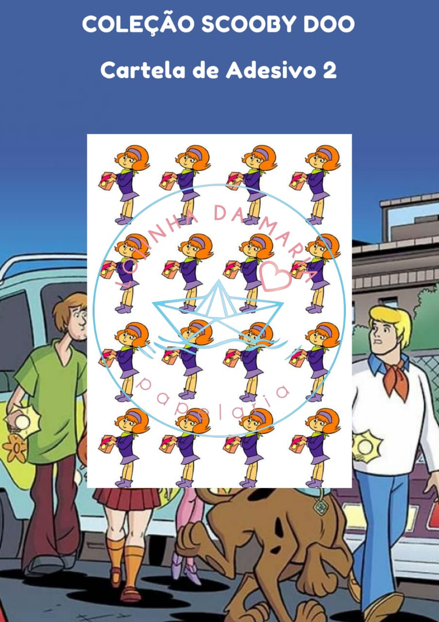 Miniatura: Cartela de Adesivos Scooby Doo