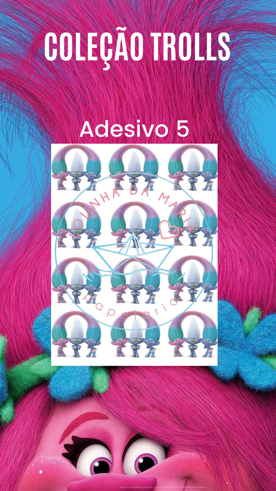 Miniatura: Coleção de Adesivos Trolls