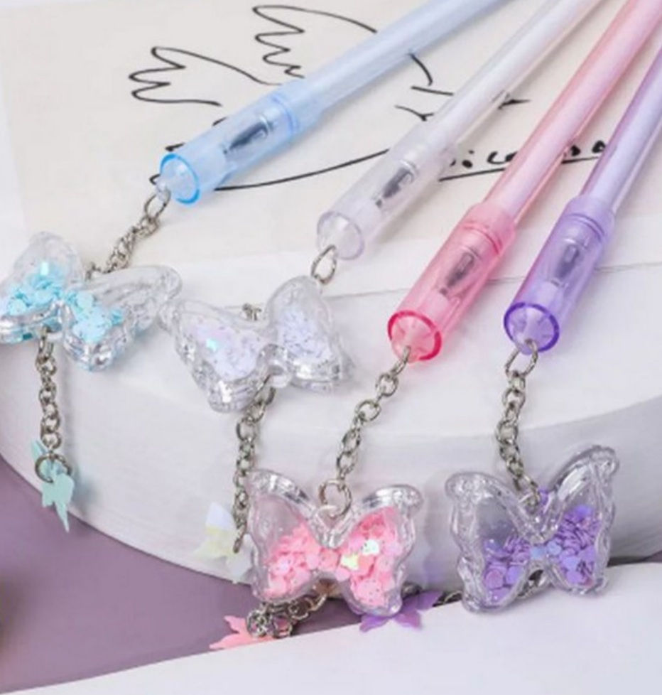 Miniatura: Caneta Glitter Borboleta