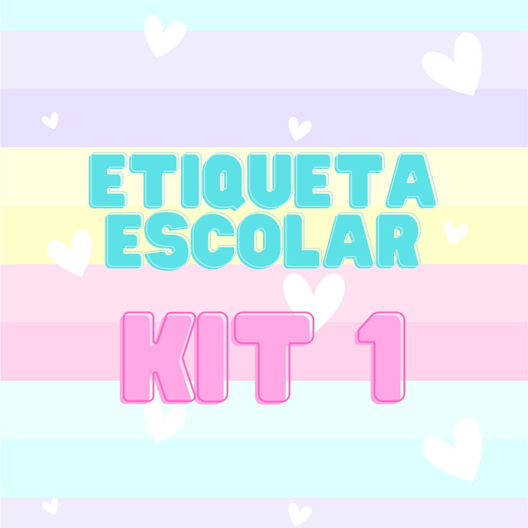 Etiqueta Escolar - Kit 1
