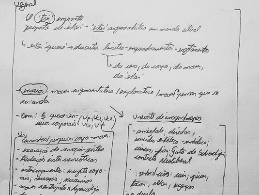 Solo 'Ensaios sobre um triz' - Us -> esquema de criação/ anotação