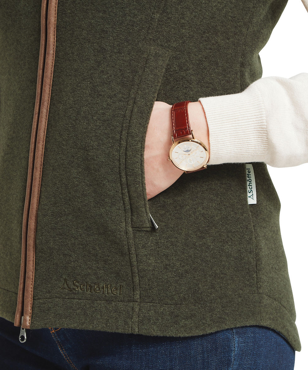 Thumbnail: Lyndon Fleece Gilet (Dark Olive)