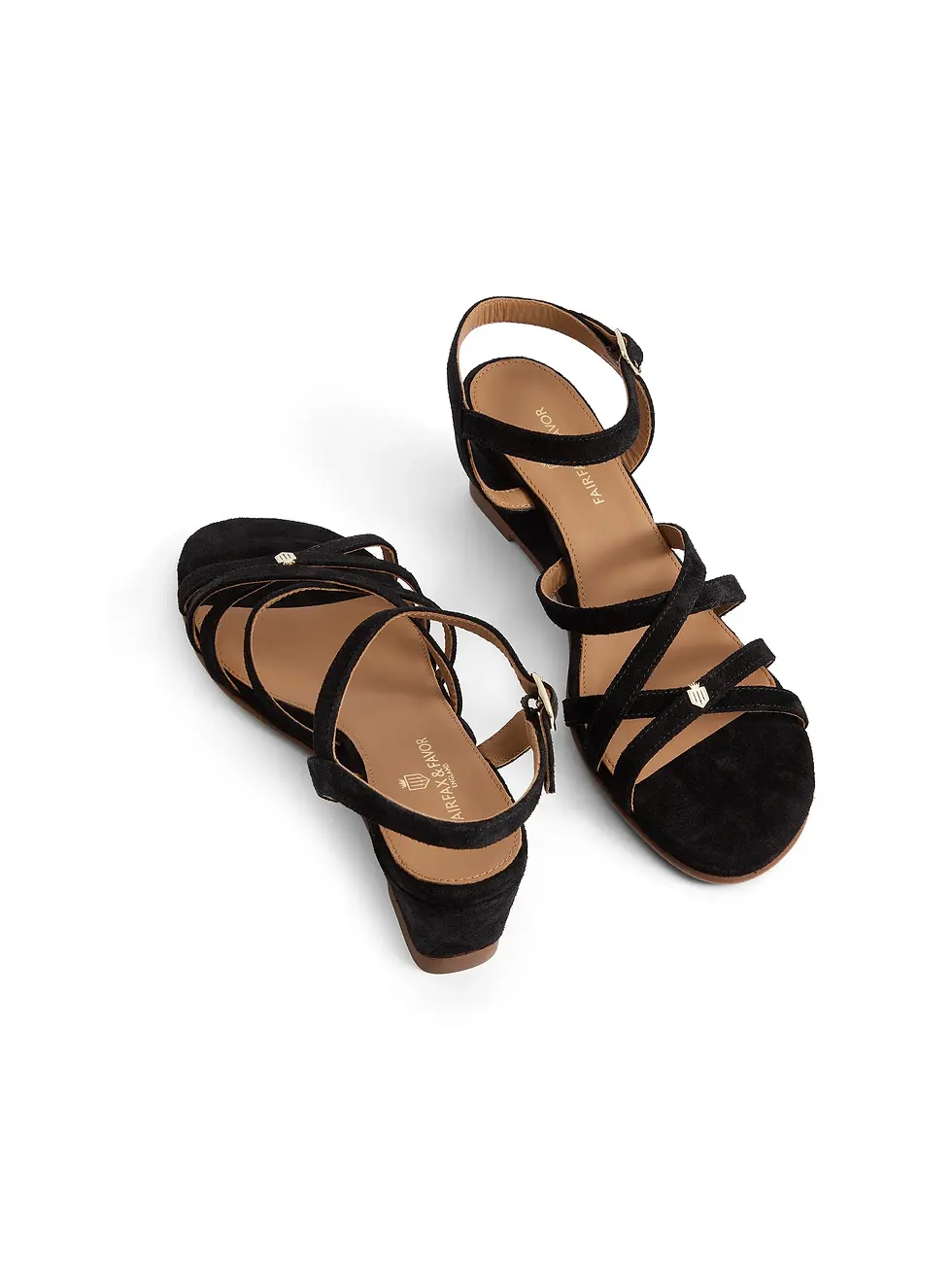 Thumbnail: St. Ives Wedge Sandal - Black Suede